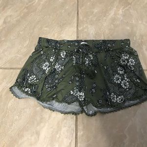 Olive green shorts